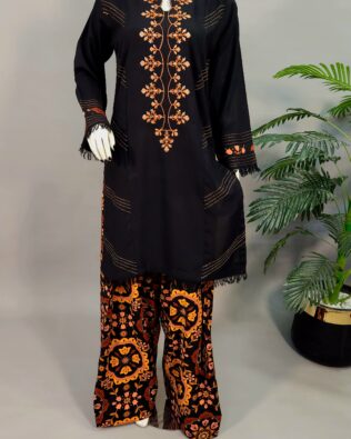 30585 Orange Vintage Black Farshi 2pc