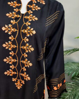 30585 Orange Vintage Black Farshi 2pc