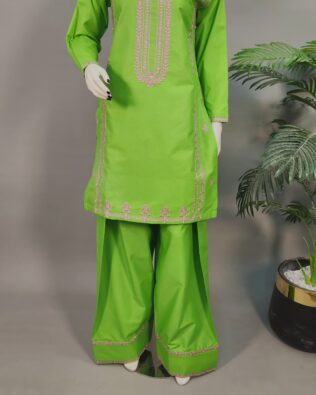 Defected Parrot Lawn Farshi  2pc