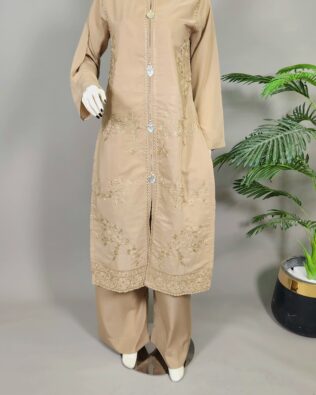 30661 Coffee Beige  Emb 2pc