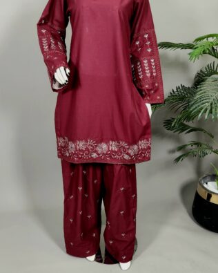 30657 Deep Rose Mheroon 2pc