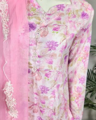 30659 Pink Pastle printed 3pc