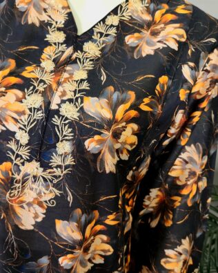 30667 Orange Night Digital Print 2pc