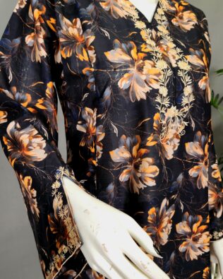30667 Orange Night Digital Print 2pc