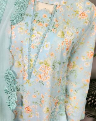 30684 Powder Blue Emb 3pc