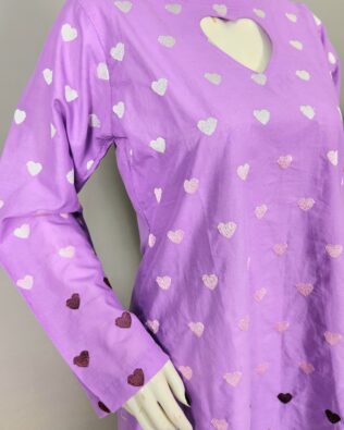 30690 Amethyst Purple Heart 2pc