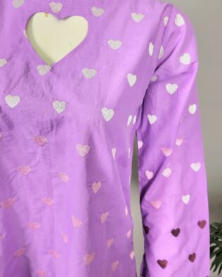 30690 Amethyst Purple Heart 2pc