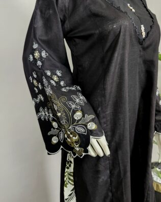30692 Army Black Printed Emb 2pc