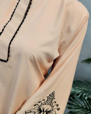 Defected Peachy peach Emb 2pc