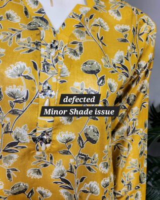Defected Mustard Sequence Printed  2pc