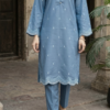 30877 RTR  Defected Slate Gray Blue Emb 2pc