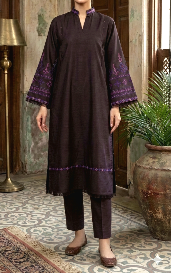 30841 Burning Violet Emb 2pc