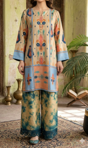 30821 RTR  Butter Printed Marina Coord Setv