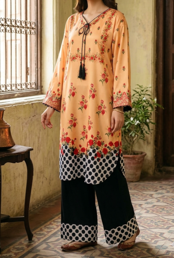 30870 RTR Yellow Kaftan Style 2pc