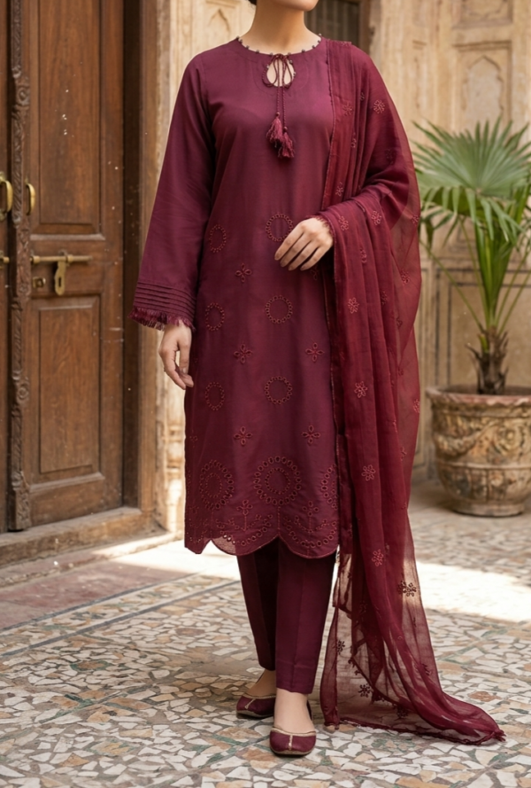 30905 Athletic Maroon 3pc