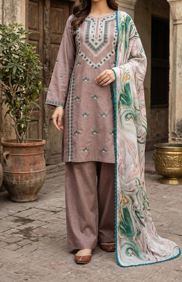 30879 Rosy Dull Pink 3pc