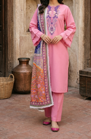 30819 Taffy Pink Multi duppatty 3pc