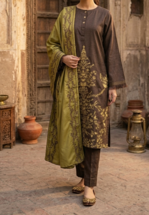 30833 Defected  Espresso Brown Wool 3pc