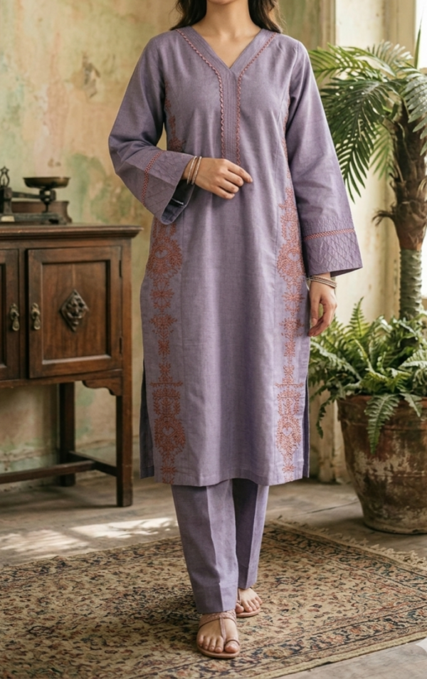 30853 Metalic Lilac Viscose 2pc