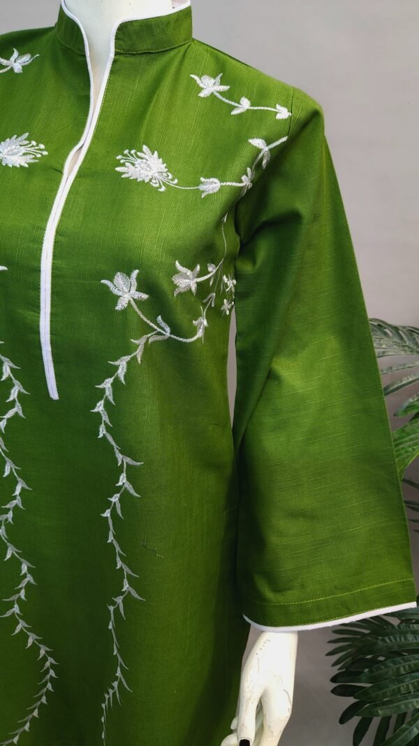 30508  Sale Pear Deep Green Khaddar 2pc