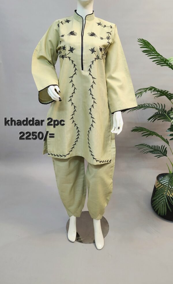 30483 Sale  Foan Khaddar Emb 2pc