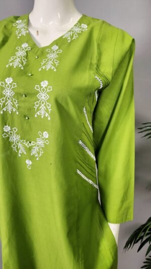 30729 Sale Minor Defected Grass Green Cotton 2pc