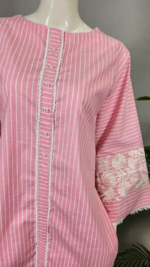 30810 Bloom Pink Lining  khaddar 2pc