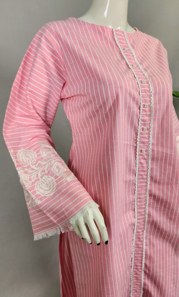 30810 Bloom Pink Lining  khaddar 2pc