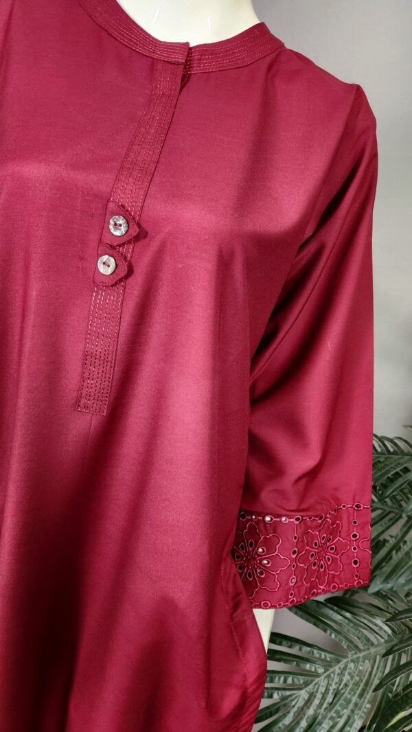 30817 Sangria Mheroon Solid 2pc