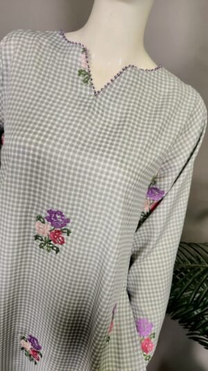 30852 Aqua Chack Coord Set 2pc