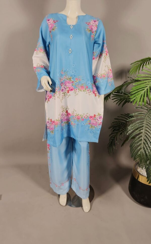 30871 RTR ferozi Printed  Coord Set 2pc