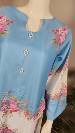 30871 RTR ferozi Printed  Coord Set 2pc