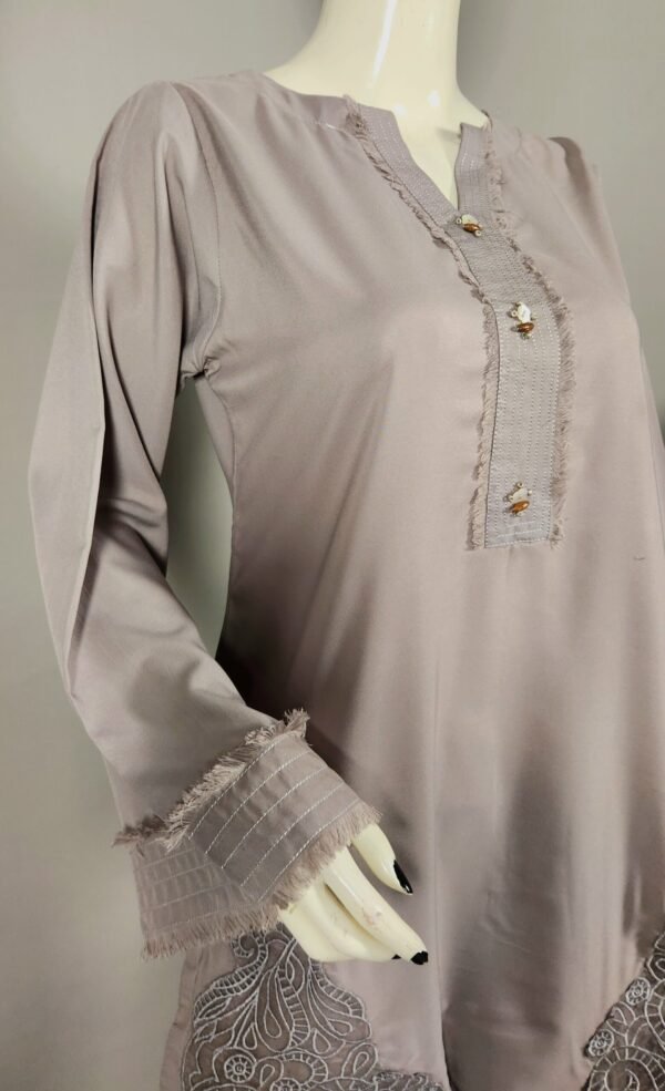 30876 Soft Gray patch Solid 2pc