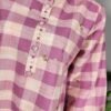 30873 Soft Berry Pink Check 2pc