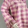 30873 Soft Berry Pink Check 2pc