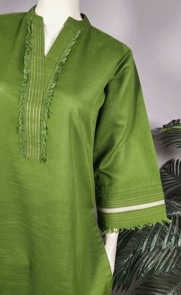 Light khaddar basil 2pc