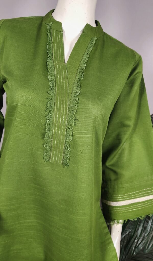 Light khaddar basil 2pc