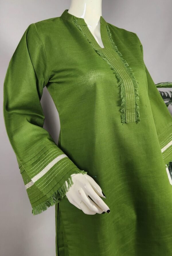 Light khaddar basil 2pc