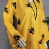 30893 Golden Yellow Allover Emb 2pc