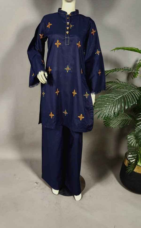 30903 French Navy Coord Set 2pc