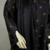 30924 Defected Multi chicken kari Print Black Boti 3pc