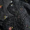 30924 Defected Multi chicken kari Print Black Boti 3pc