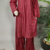 30788 Defected Crimson Mheroon Solid 2pc