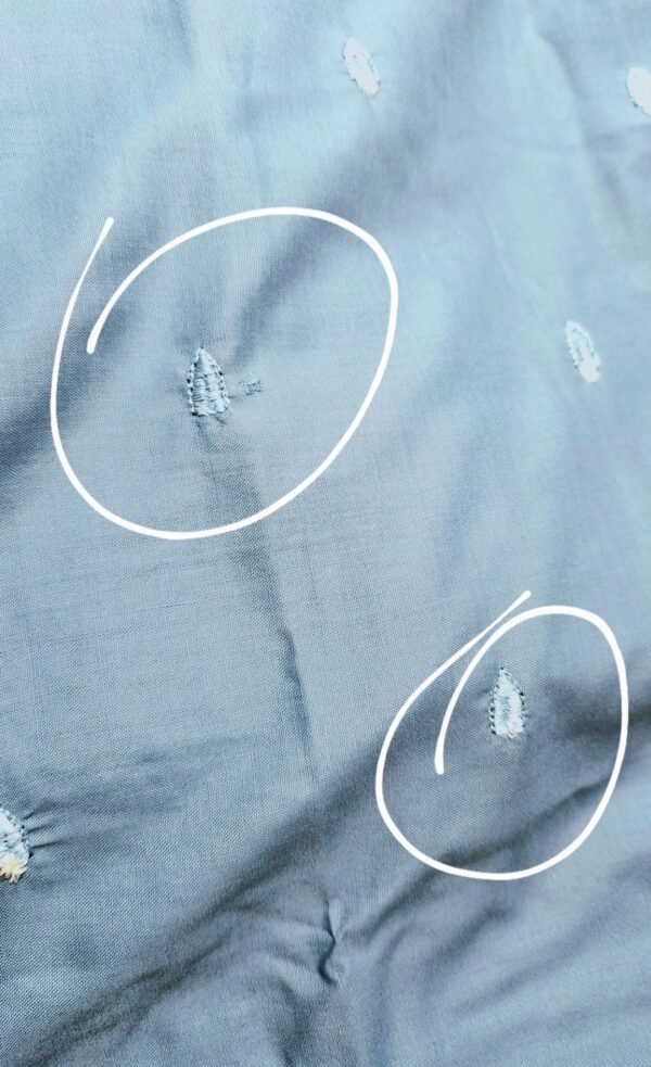 30877 Defected Slate Gray Blue Emb 2pc