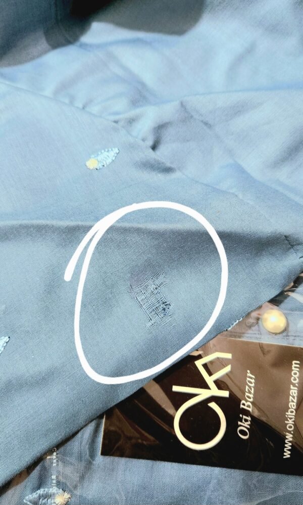 30877 Defected Slate Gray Blue Emb 2pc