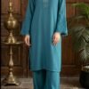 30863 RTR Vintage  Aqua Crepe Georgette  2pc