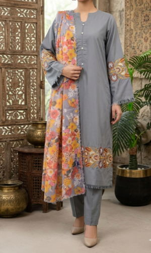 30942 Osen Gray Solid 3pc