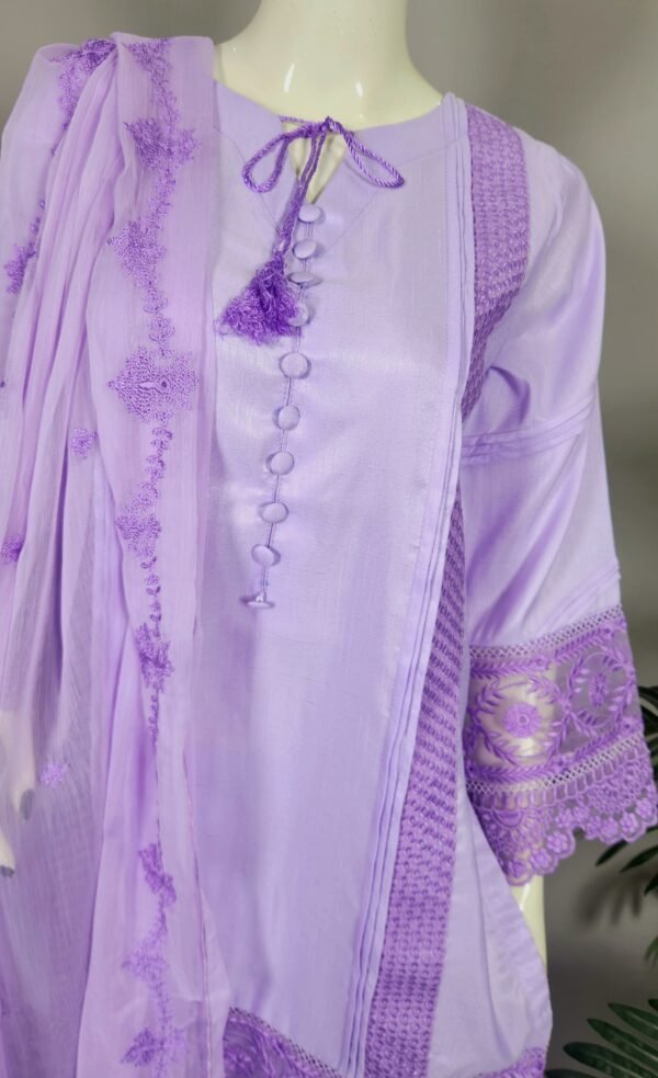 30935 Mauve Lilac Emb 3pc