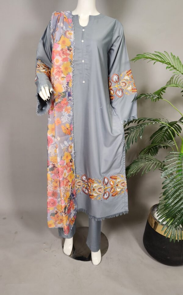 30942 Osen Gray Solid 3pc