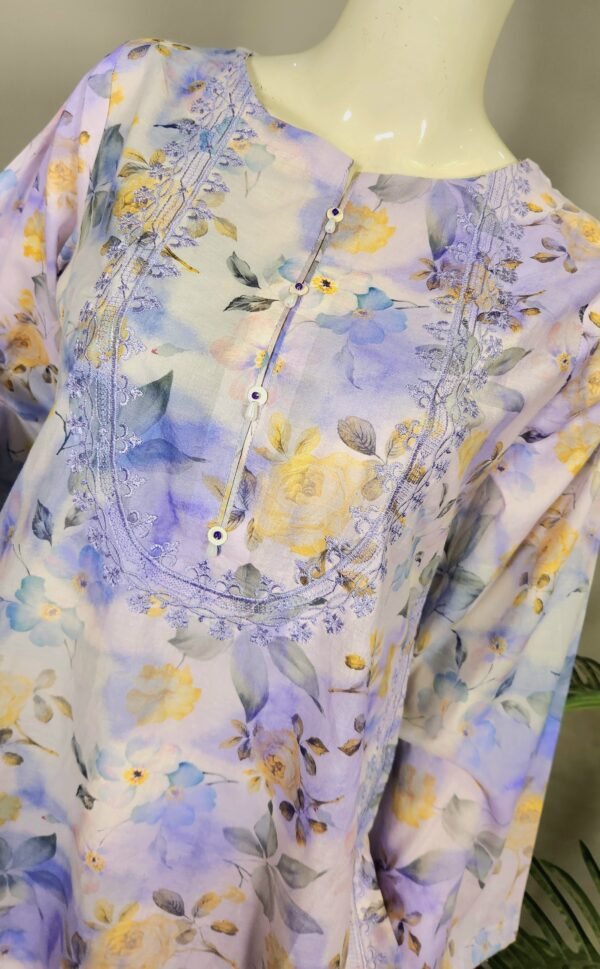 30953  2 Tone Lilac Printed  2pc